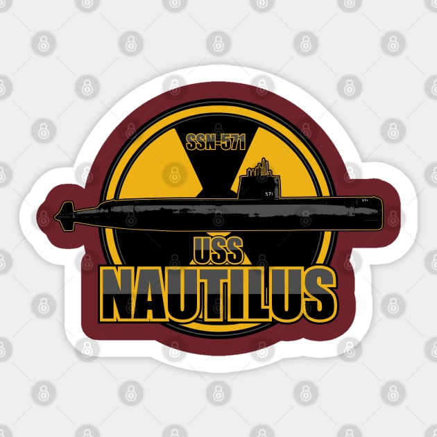 USS Nautilus (SSN-571) Sticker by TCP